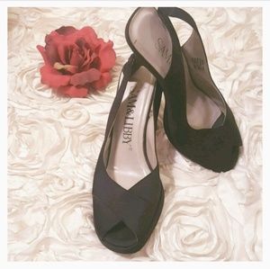 Sam & Libby Slingback Heels Opwn Toe